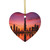 Dubai Twilight Mirage - Decorative Ceramic Ornaments, Double-Sided (1pc, 3pcs, 5pcs, 10pcs)