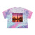 Dubai Twilight Mirage - Women's Tie-Dye Crop Tee