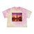 Dubai Twilight Mirage - Women's Tie-Dye Crop Tee
