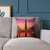 Dubai Twilight Mirage - Square Poly Canvas Pillow