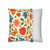 Whimsical Garden Play - Square Poly Canvas Pillowcase