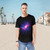 Luminous Nebula - Men's Jersey Curved Hem Tee