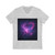 Celestial Drift Odyssey - Unisex Jersey Short Sleeve V-Neck Tee