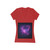 Celestial Drift Odyssey - Women's Jersey Short Sleeve Deep V-Neck Tee