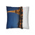 Paris Twilight Elegance - Square Poly Canvas Pillowcase
