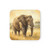 Majestic Elephant Serenade - Cork Back Coaster