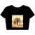 Majestic Elephant Serenade - Women’s Poly-Cotton Crop Tee