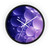 Ethereal Sphere Cascade - Wall Clock