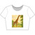 Gentle Giraffe Grace - Women’s Poly-Cotton Crop Tee