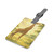 Gentle Giraffe Grace - Saffiano Polyester Luggage Tag, Rectangle