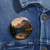 Serene Lake Reflection - Custom Pin Buttons