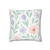 Botanical Whimsy - Square Poly Canvas Pillowcase