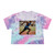 Pinnacle Athlete Rush - Women's Tie-Dye Crop Tee