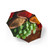 Savory Spice Symphony - Semi-Automatic Foldable Umbrella