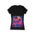 Neon Miami Nights - Women's Jersey Short Sleeve Deep V-Neck Tee