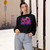 Neon Miami Nights - Women's Cropped Fleece Pullover