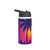 Neon Miami Nights - Stainless Steel Water Bottle, Standard Lid