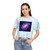 Galactic Whirlwind Dance - Women's Tie-Dye Crop Tee