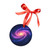 Galactic Whirlwind Dance - Acrylic Ornament with Ribbon