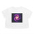 Galactic Harmony - Women's Flowy Cropped Tee