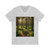 Whispering Forest Pines - Unisex Jersey Short Sleeve V-Neck Tee Whispering Forest Pines - Unisex Jersey Short Sleeve V-Neck Tee