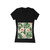 Botanical Bliss Retreat - Women's Jersey Short Sleeve Deep V-Neck Tee
