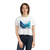 Fractal Wave Harmony - Women's Flowy Cropped Tee