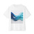 Fractal Wave Harmony - Unisex Oversized Boxy Tee