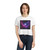 Ethereal Cosmic Voyage - Women's Flowy Cropped Tee