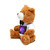 Ethereal Cosmic Voyage - Teddy Bear with T-Shirt