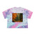 Golden Autumn Retreat - Women's Tie-Dye Crop Tee