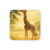Gentle Giraffe Glow - Cork Back Coaster