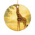 Gentle Giraffe Glow - Ceramic Ornaments (2-Side Print)