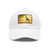 Gentle Giraffe Glow - Dad Hat with Leather Patch (Rectangle)