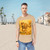 Hunting Grace of the Cheetah - Men's Jersey Curved Hem Tee