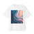Fluid Harmony Waves - Unisex Oversized Boxy Tee