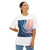 Fluid Harmony Waves - Unisex Oversized Boxy Tee