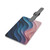 Fluid Harmony Waves - Saffiano Polyester Luggage Tag, Rectangle