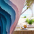 Fluid Harmony Waves - Window Curtains (1 Piece)