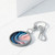 Fluid Harmony Waves - Keyring Tag