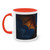 Celestial Fire Drake - Two-Tone Coffee Mug, 11oz