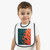 Fractal Harmony Waves - Baby Contrast Trim Jersey Bib