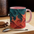 Fractal Harmony Waves - Accent Mugs