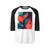Geometric Resonance - Unisex Three-Quarter Sleeve Raglan Shirt