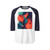 Geometric Resonance - Unisex Three-Quarter Sleeve Raglan Shirt
