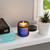 Fluid Color Waves - Scented Soy Candle (Multi-Size, Amber Jar)