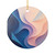 Fluid Geometry Harmony - Ceramic Decoration Ornament, (1pc)