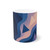 Fluid Geometry Harmony - White Ceramic Mug, 11oz and 15oz
