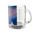 Fluid Geometry Harmony - Glass Mug, 10oz