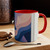 Fluid Geometry Harmony - Colorful Accent Mugs, 11oz